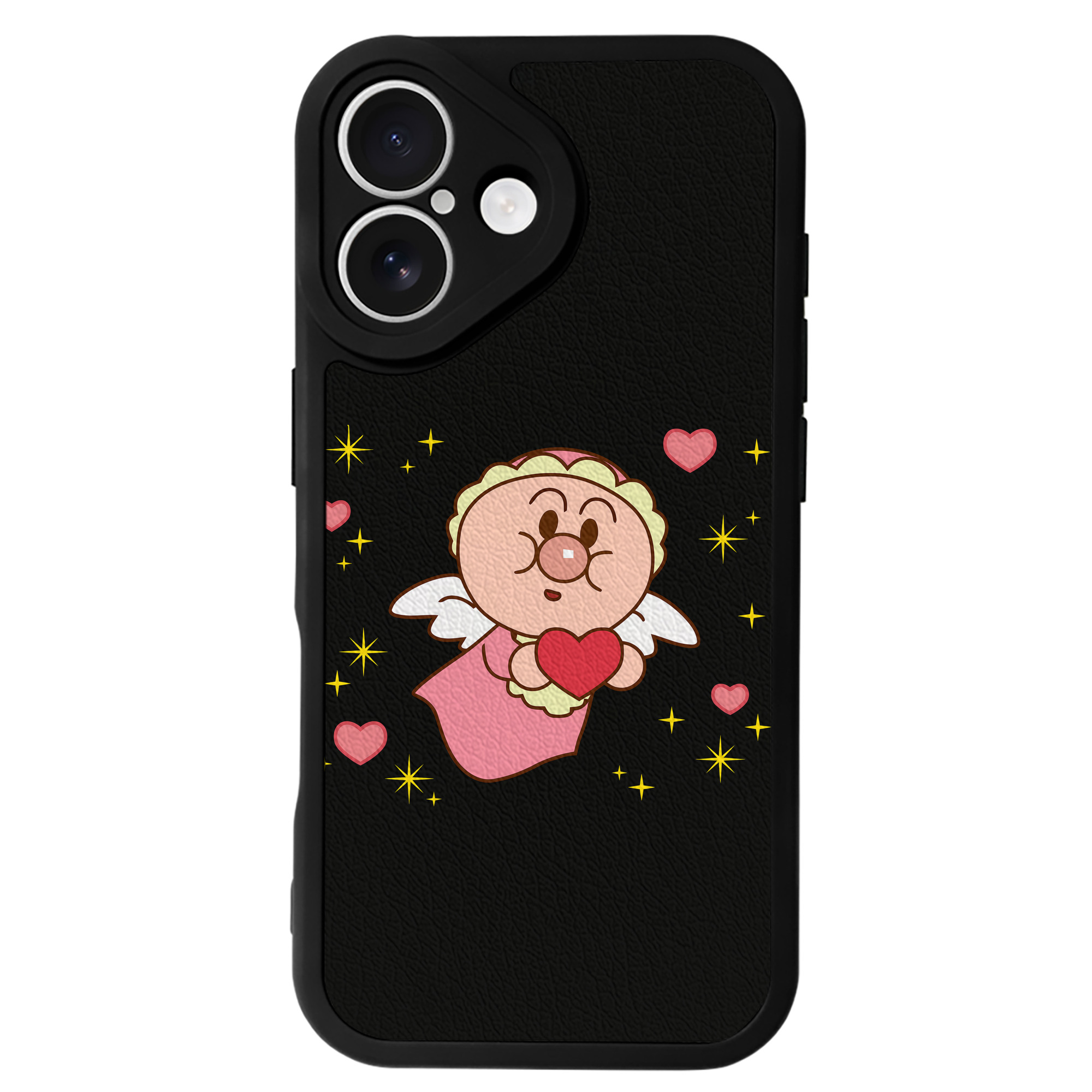 （画像用） アンパンマン Anpanman 【iPhone 16シリーズ対応】シリコンスマホケース（レザー調） 材質：シリコン